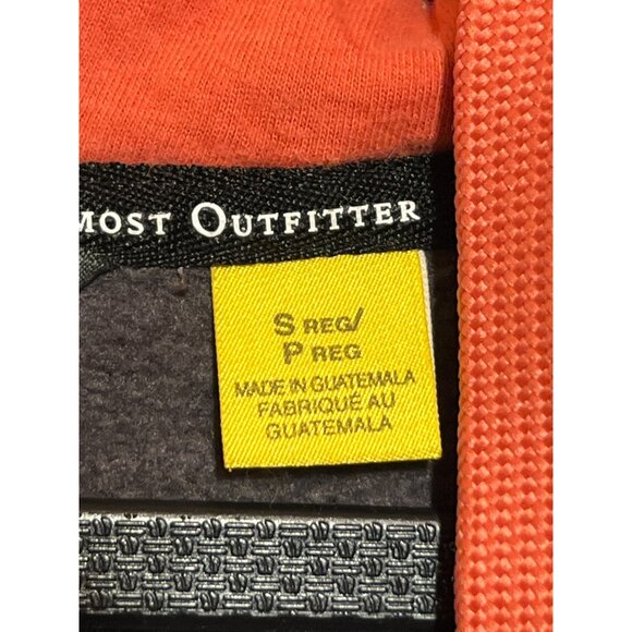 Cabelas Brown & Orange Hooded Sweatshirt Size S - Picture 9 of 10